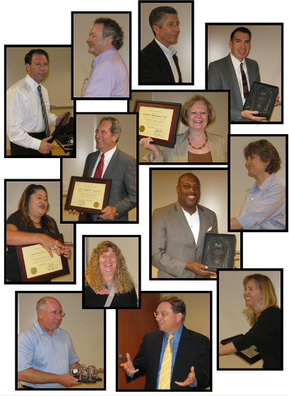 various board and committee members receiving awards for service