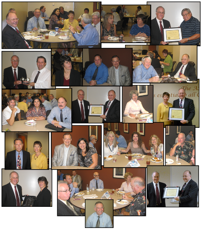 various board and committee members receiving awards for service